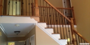 Hardwood stairs and iron spindles installation in Lawrenceville, GA