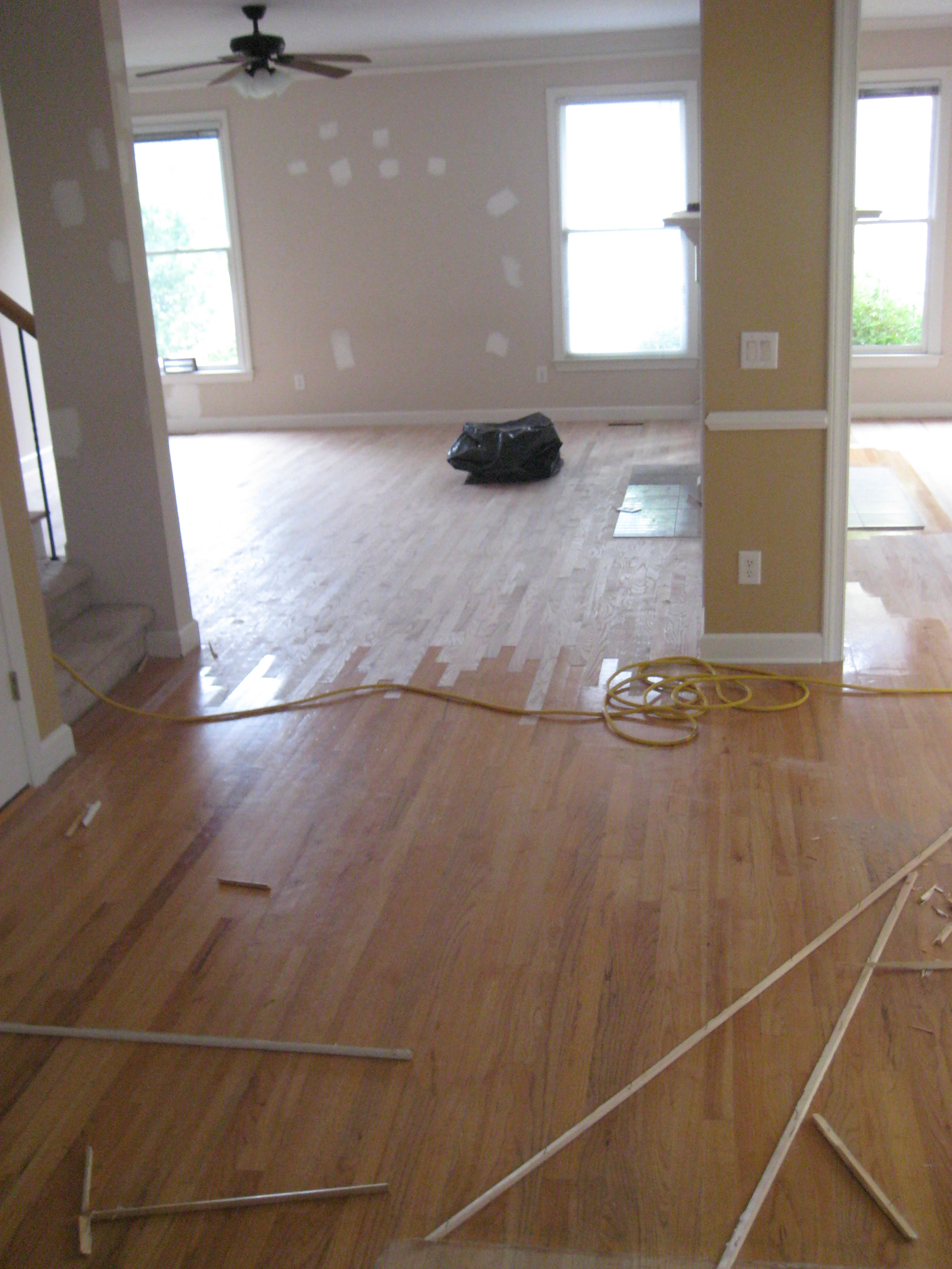 Before Hardwood Floor Refinishing