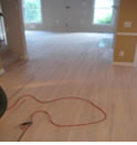 Hardwood floor refinishing - During
